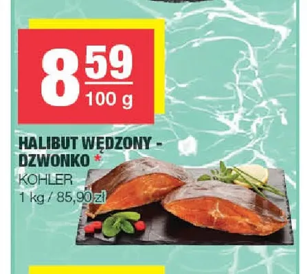 Halibut wędzony dzwonko Kohler promocja w SPAR