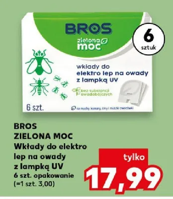 Wkłady do elektro lep na owady z lampką UV 6szt. opakowanie promocja w Kaufland