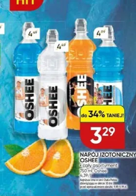 Napój izotoniczny Oshee cytrynowy promocja w Chata Polska