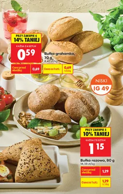 Bułka grahamka promocja w Biedronka