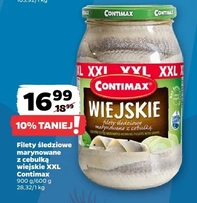 Filety śledziowe marynowane z cebulką wiejskie XXL promocja w Netto