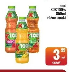 Sok Kubuś 100% promocja w Tomi Markt