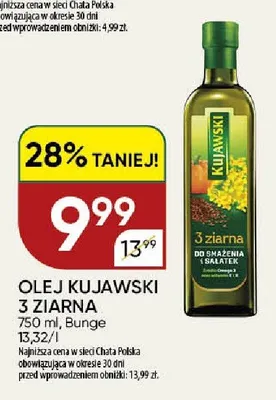 Olej Kujawski 3 ziarna promocja w Chata Polska