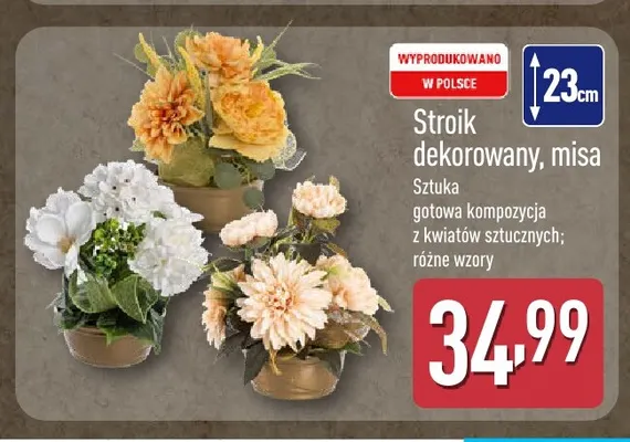 Stroik dekorowany misa promocja w Aldi