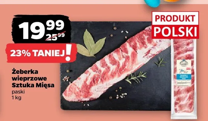 Żeberka wieprzowe promocja w Netto