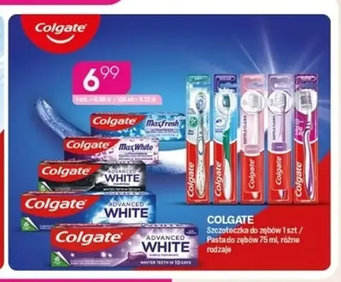 Pasta do zębów Max White Colgate promocja w Drogerie Koliber