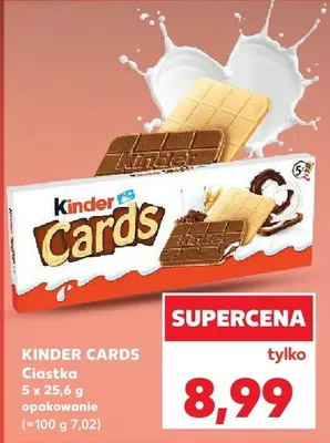 Ciastka Kinder Cards promocja w Kaufland
