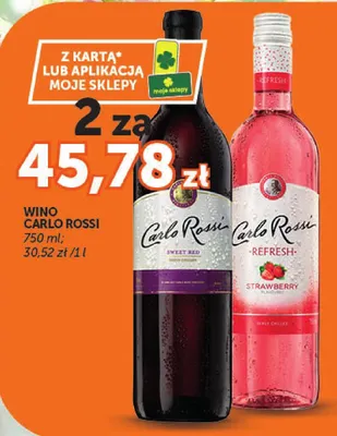 Wino Carlo Rossi Sweet Red promocja w ABC