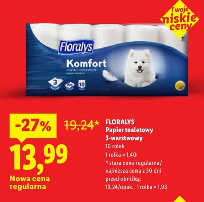 Papier toaletowy promocja w Lidl