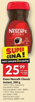 Kawa Nescafé Classic instant promocja w Twój Market