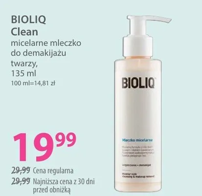 Micelarne mleczko do demakijażu twarzy promocja w Hebe