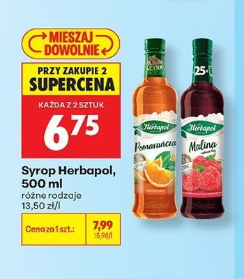 Syrop Herbapol Malina promocja w Biedronka