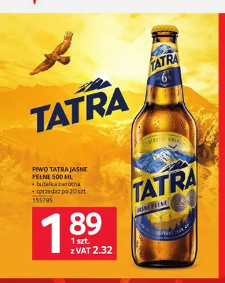 Piwo Tatra promocja w Selgros