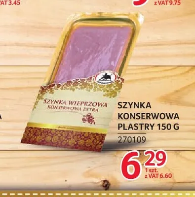 Szynka konserwowa plastry ZMB Białystok promocja w Selgros