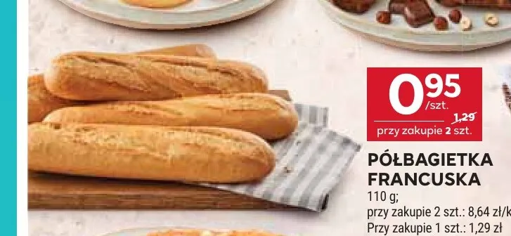 Półbagietka francuska promocja w Stokrotka