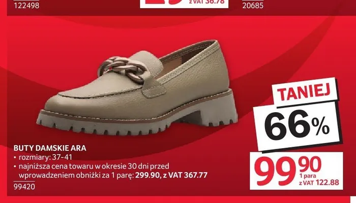 Buty damskie Ara promocja w Selgros