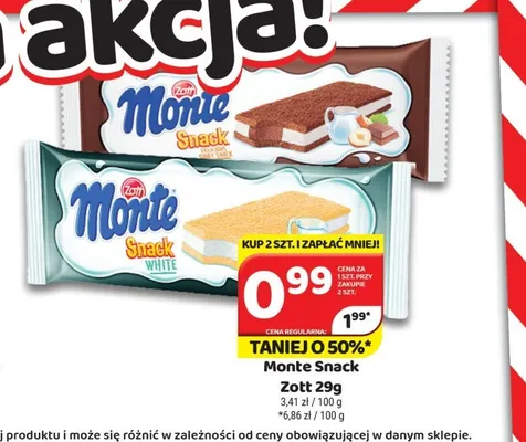 Monte Snack Zott promocja w Delfin