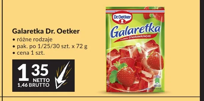 Galaretka Dr. Oetker promocja w Makro