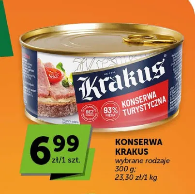 Konserwa turystyczna Krakus promocja w Groszek