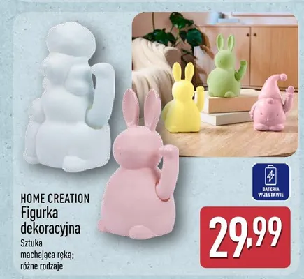 Figurka dekoracyjna królik promocja w Aldi