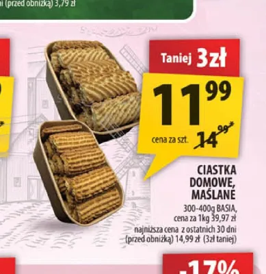 Ciastka maślane Basia promocja w Arhelan