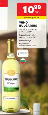 Wino Bulgarius promocja w Stokrotka