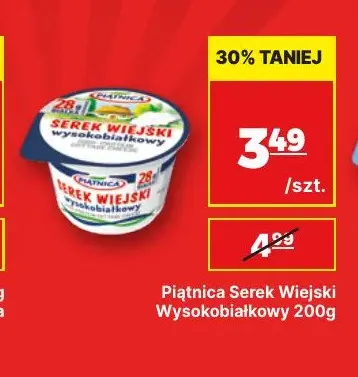 Serek wiejski wysokobiałkowy Piątnica promocja w API Market