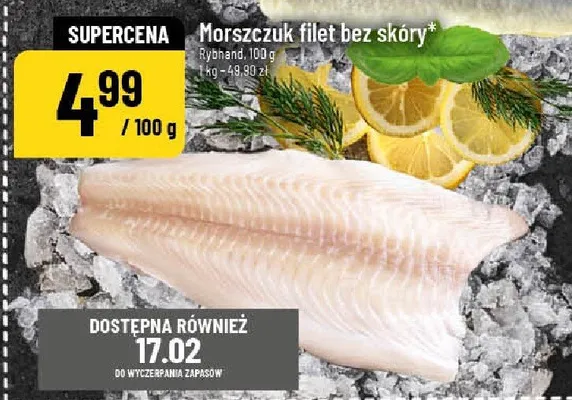 Morszczuk filet bez skóry promocja w POLOmarket