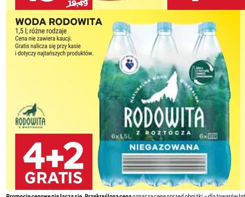 Woda Rodowita promocja w Stokrotka