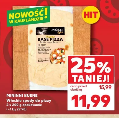 Włoskie spody do pizzy Mininni Buene 2-pak promocja w Kaufland