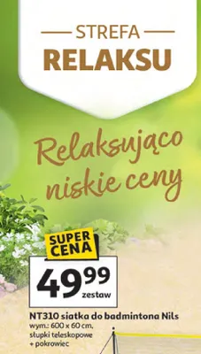 Siatka do badmintona NT310 promocja w Auchan