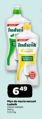 Płyn do mycia naczyń Ludwik cytrynowy promocja w Netto