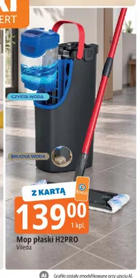 Mop płaski H2PRO Vileda promocja w Leclerc