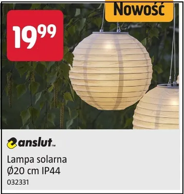 Lampa solarna Ø20 cm IP44 promocja w Jula