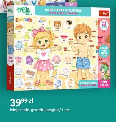 Gra edukacyjna Moje ciało Trefl promocja w Empik