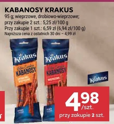 Kabanosy krakus promocja w Stokrotka