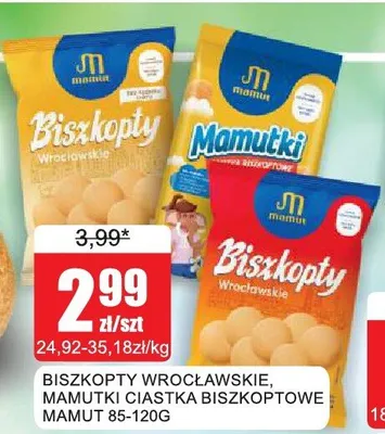 Mamutki Ciastka Biszkoptowe Mamut promocja w Bingo