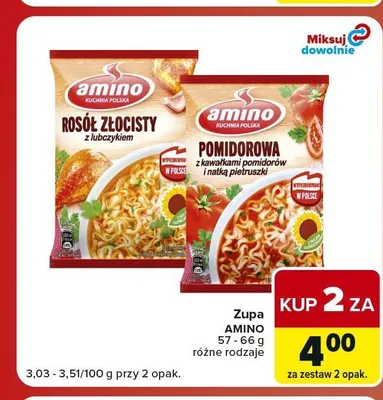 Zupa Amino Pomidorowa promocja w Carrefour Market