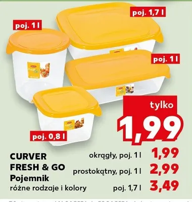 Pojemnik Fresh & Go różne rodzaje i kolory promocja w Kaufland