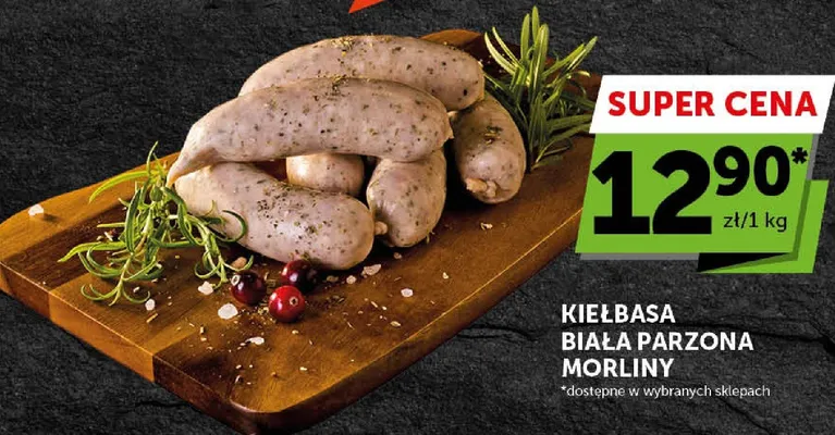 Kiełbasa biała parzona Morliny promocja w Groszek