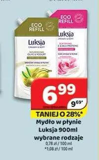 Mydło w płynie Luksja Rose & Milk Proteins promocja w Delfin