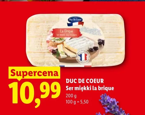 Ser miękki la brique Duc De Coeur promocja w Lidl