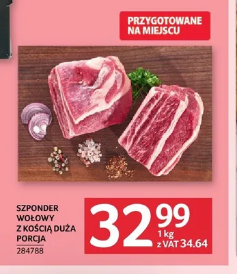 Szponder wołowy z kością duża porcja promocja w Selgros