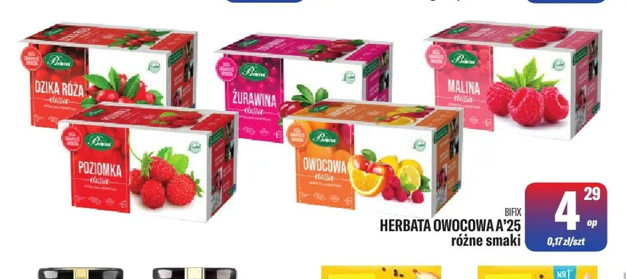 Herbata owocowa Bifix promocja w Tomi Markt