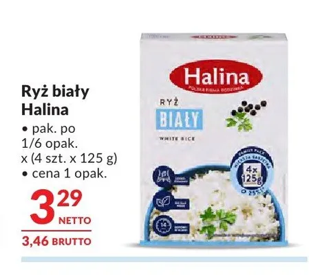 Ryż biały Halina 4-pak promocja w Makro