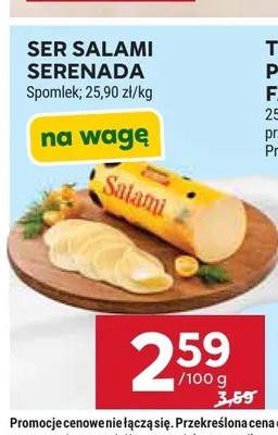 Ser salami Serenada promocja w Stokrotka