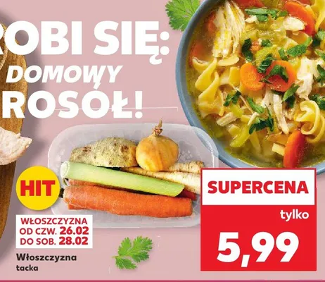 Włoszczyzna tacka promocja w Kaufland