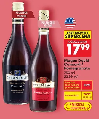 Wino Concord promocja w Biedronka