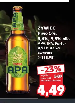 Piwo Żywiec APA promocja w Kaufland