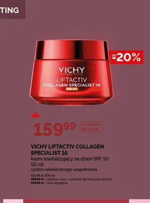 Krem rewitalizujący na dzień Vichy Liftactiv Collagen Specialist 16 SPF 50 promocja w Ziko Dermo